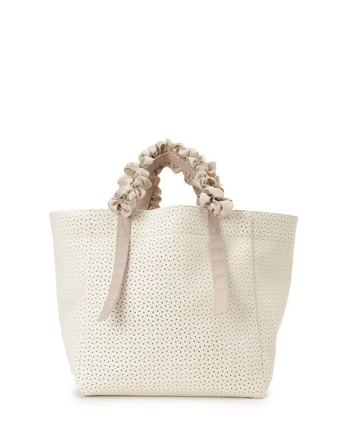 Grape handle tote L (Punching fabric)