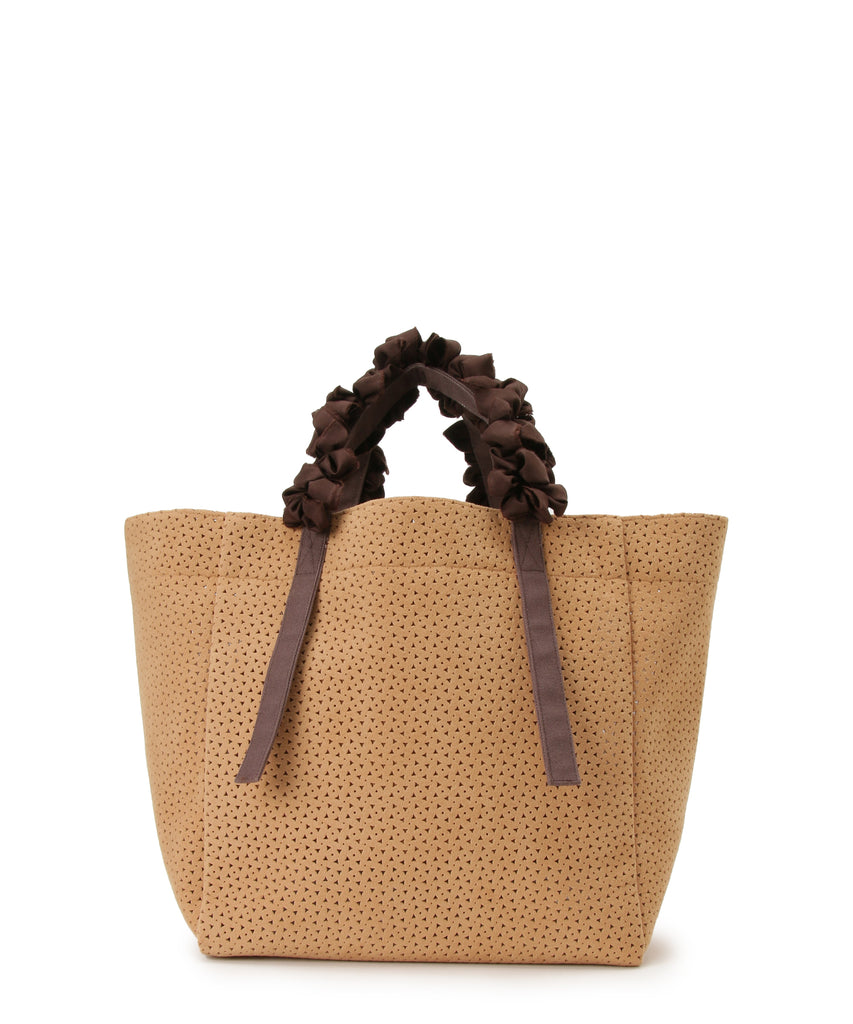 Grape handle tote L (Punching fabric)— LUDLOW STORE