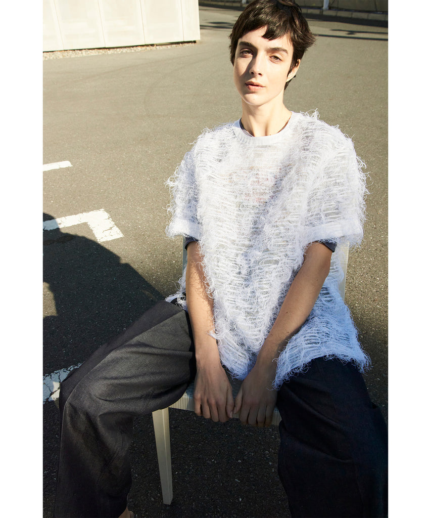 Swan crew neck top— LUDLOW STORE