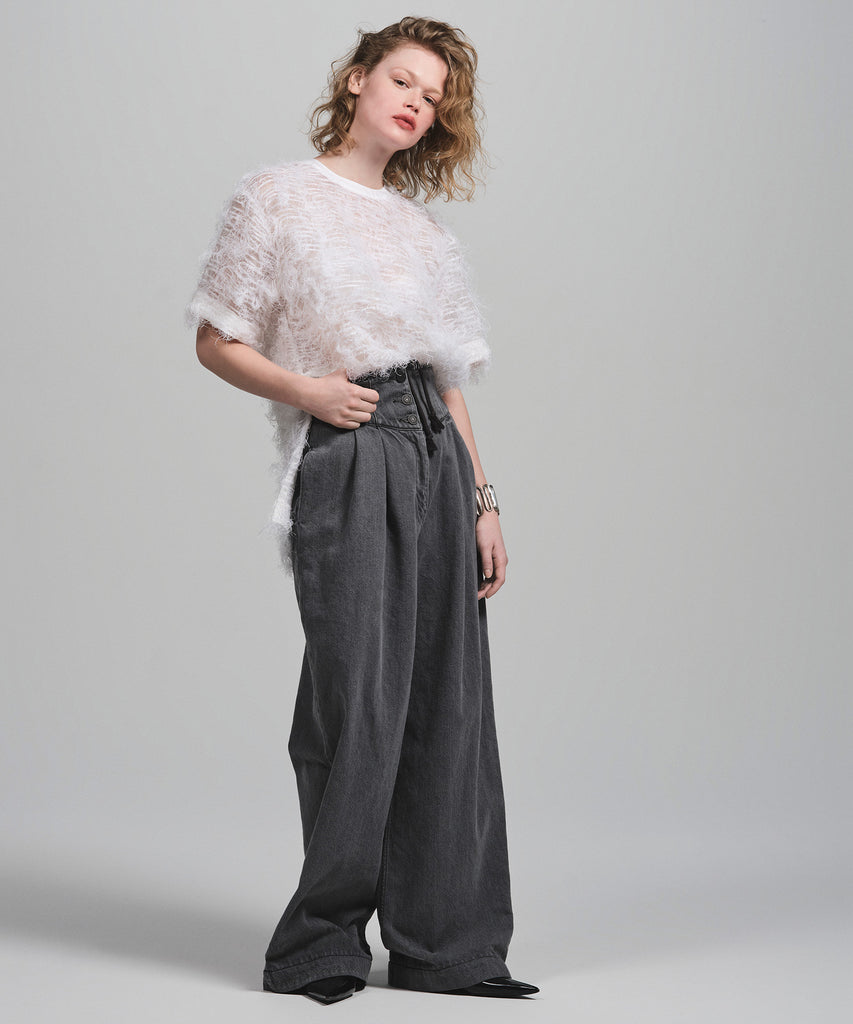 予約] Swan crew neck top— LUDLOW STORE