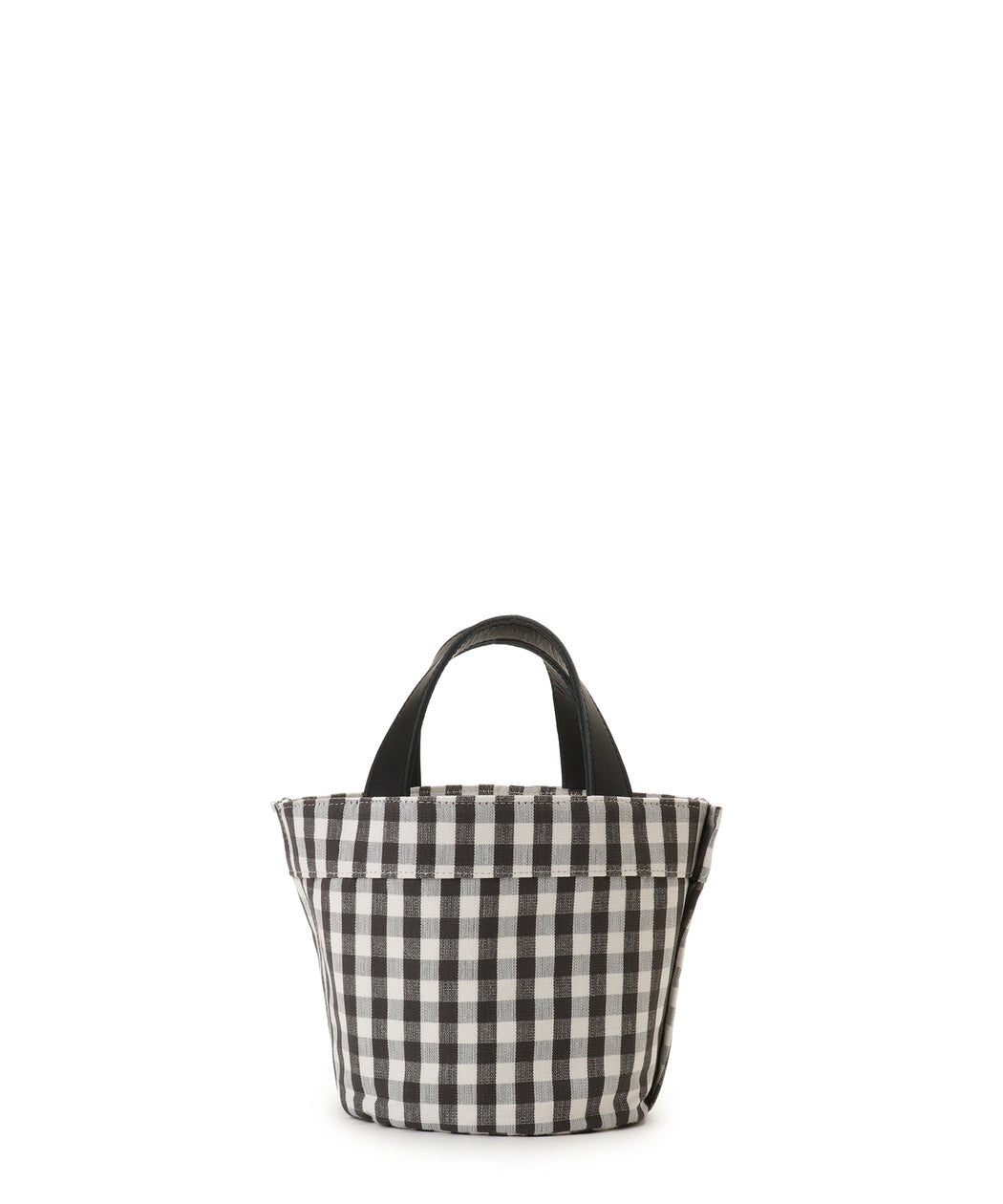 Gingham check tote XS