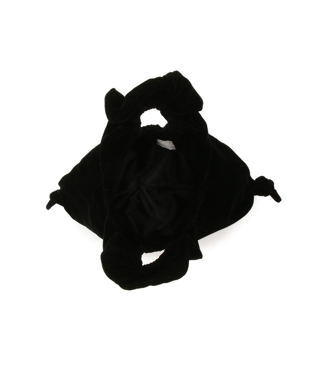 Shirring handle bag (velvet) M