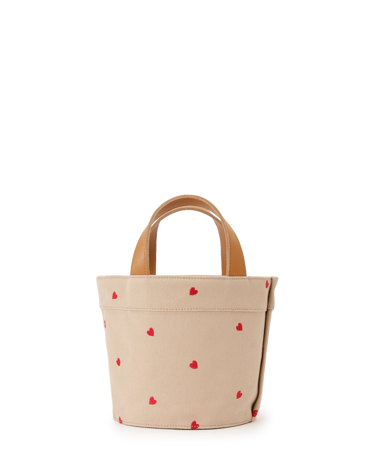 Canvas tote XS (heart embroidery)— LUDLOW STORE