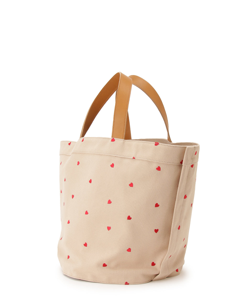 Canvas tote L (heart embroidery)