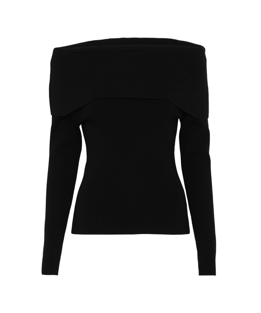 Off-the-shoulder knitted top