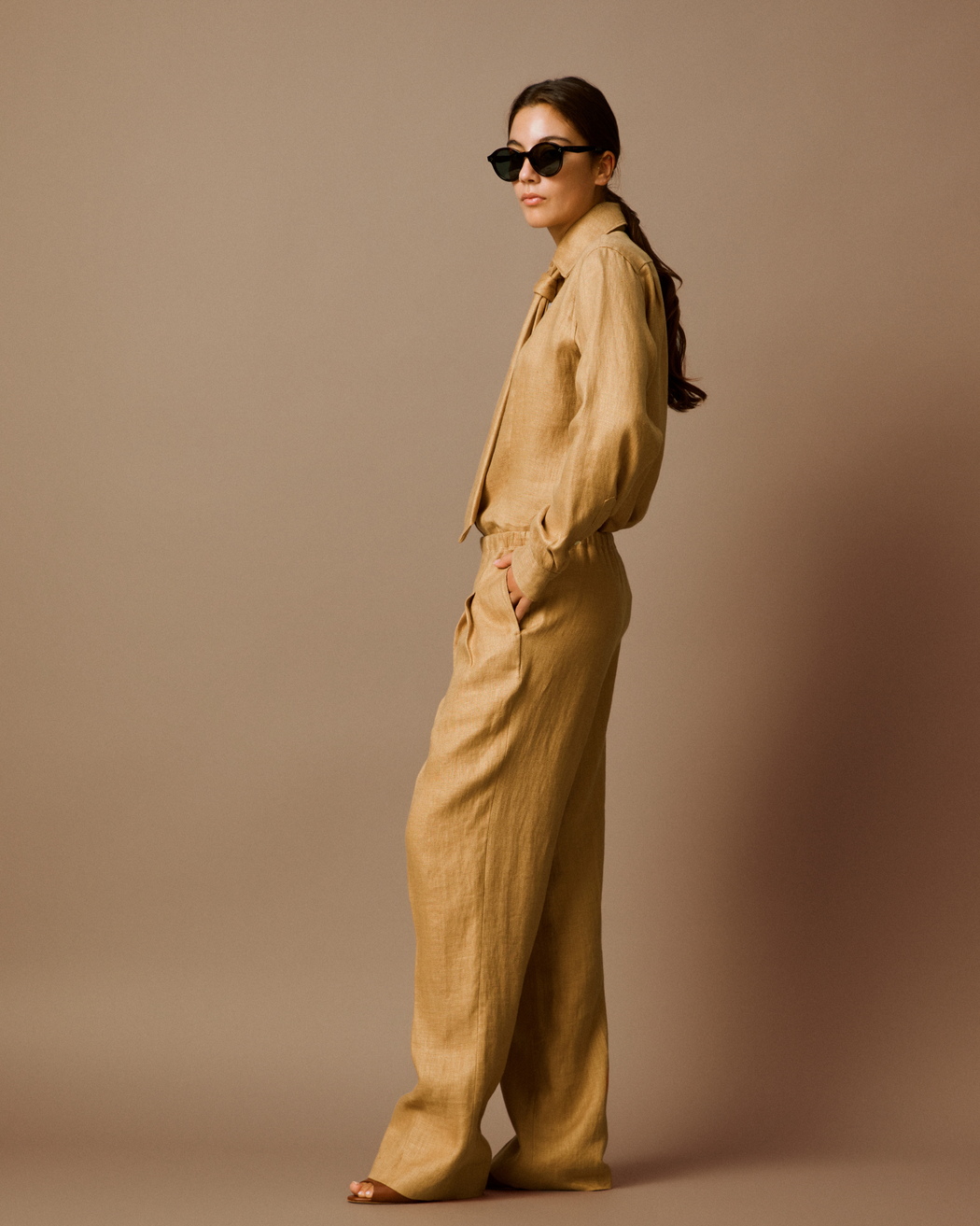 [予約]Biscotti Linen Trousers[2月以降発送予定]