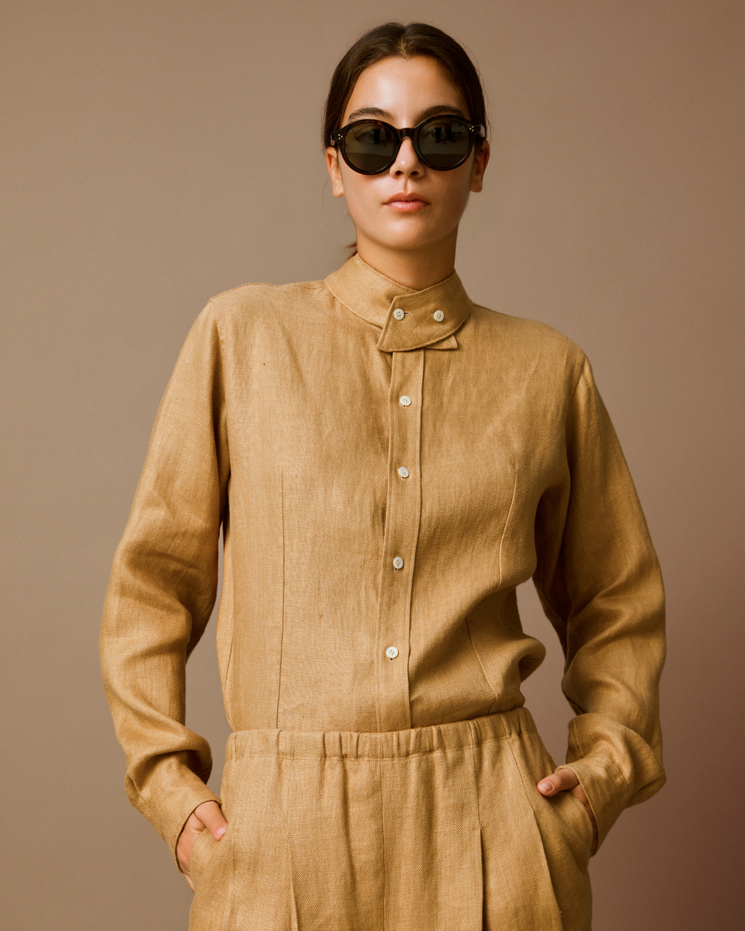 [予約]Biscotti Linen Blouse [2月以降発送予定]