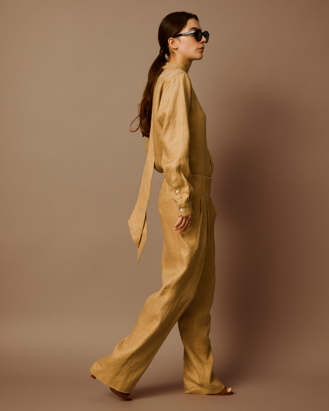 [予約]Biscotti Linen Blouse [2月以降発送予定]