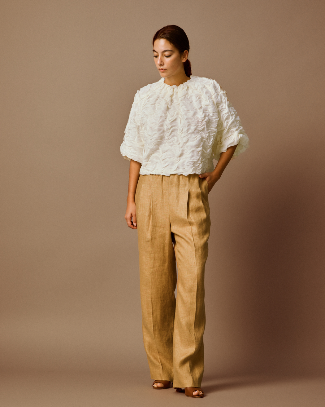 [予約]Biscotti Linen Trousers[2月以降発送予定]