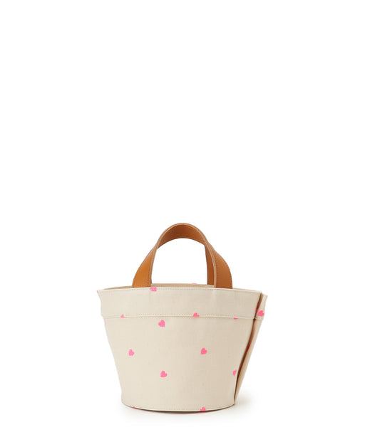 [WEB限定] Canvas tote XS (heart embroidery)