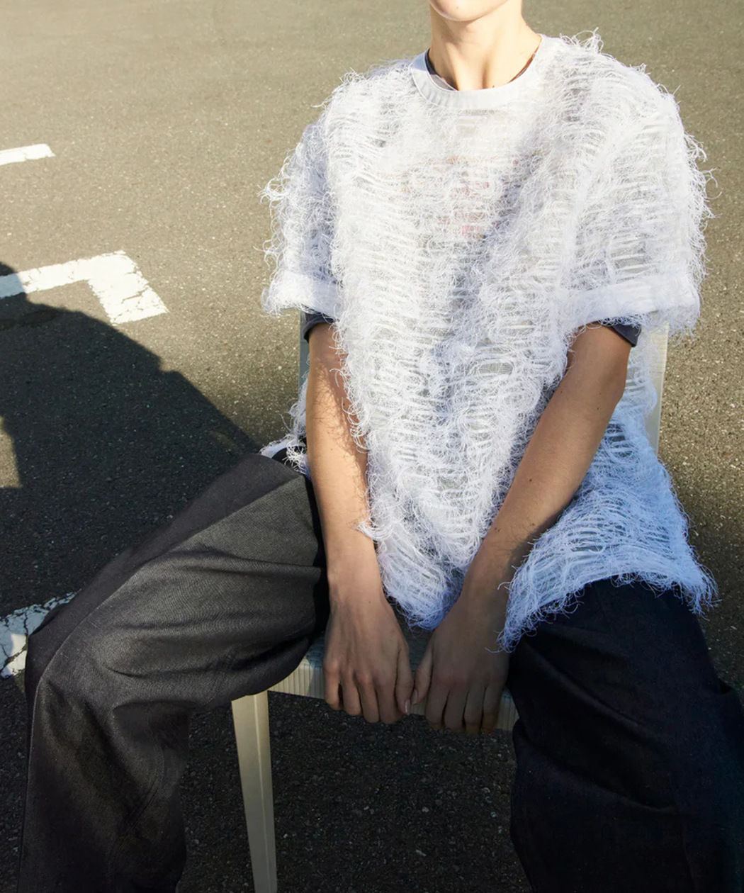 【予約/8月下旬発送予定】Swan crew neck top