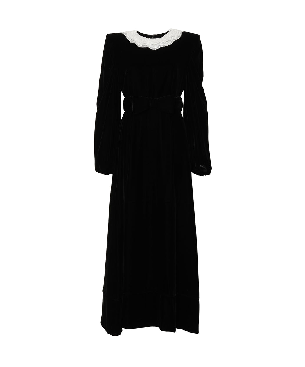 [予約] Velvet Dress with Lace Collar [12月上旬発送予定]