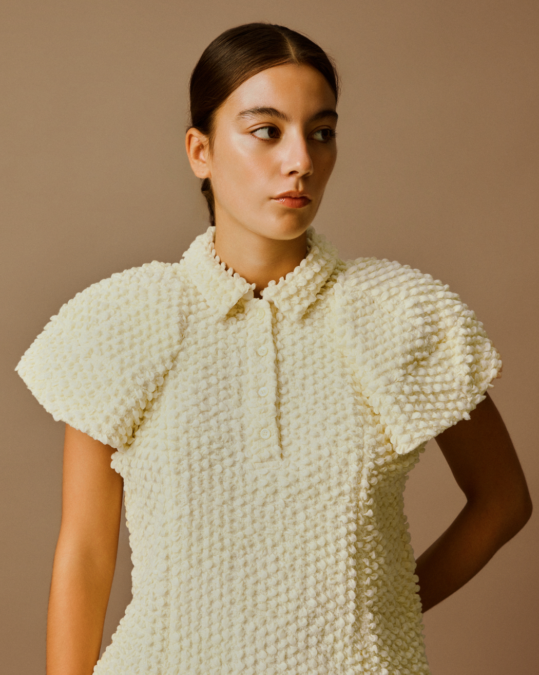[予約]Bubble Polo Top[2月以降発送予定]