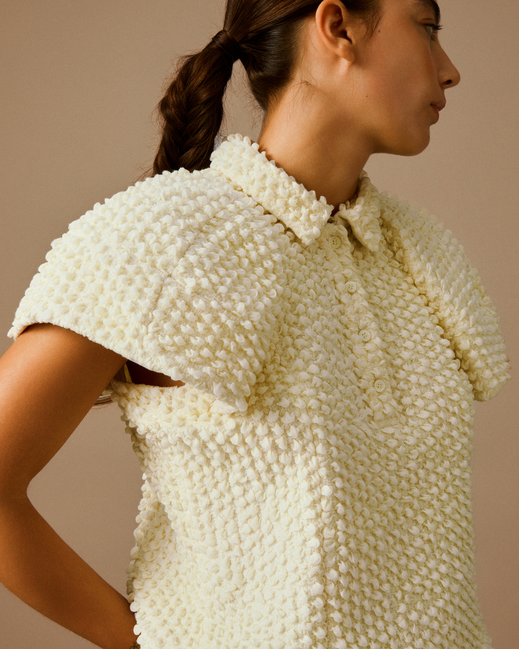 [予約]Bubble Polo Top[2月以降発送予定]