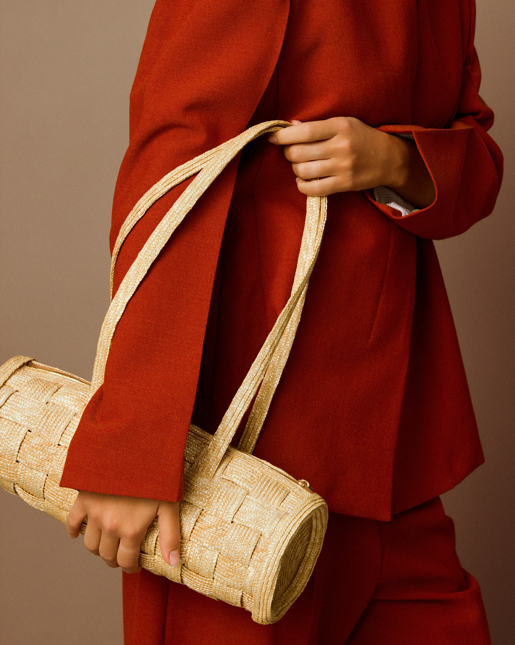 [予約]Puzzle-Straw Basket Bag[11月以降発送予定]