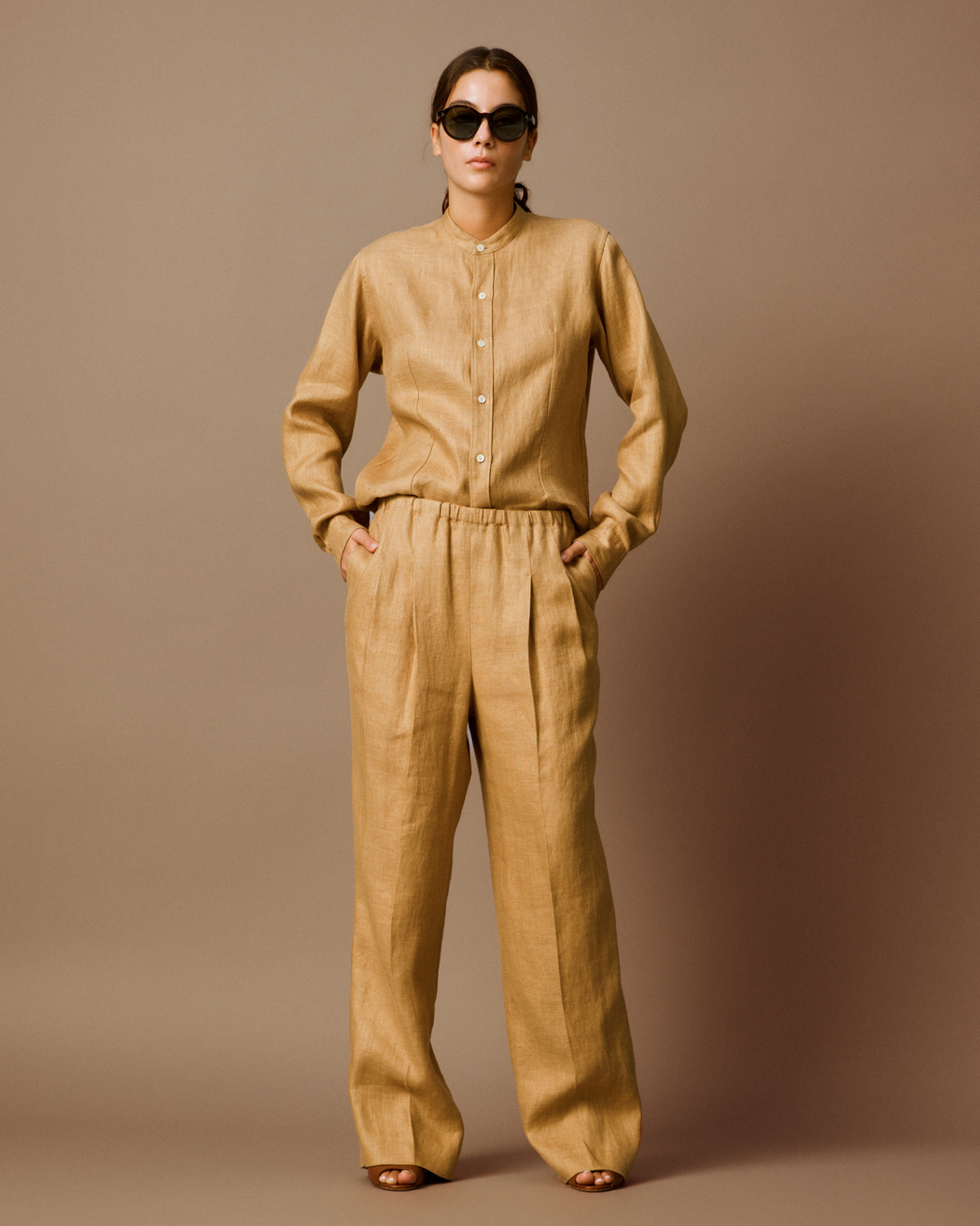 [予約]Biscotti Linen Trousers[2月以降発送予定]