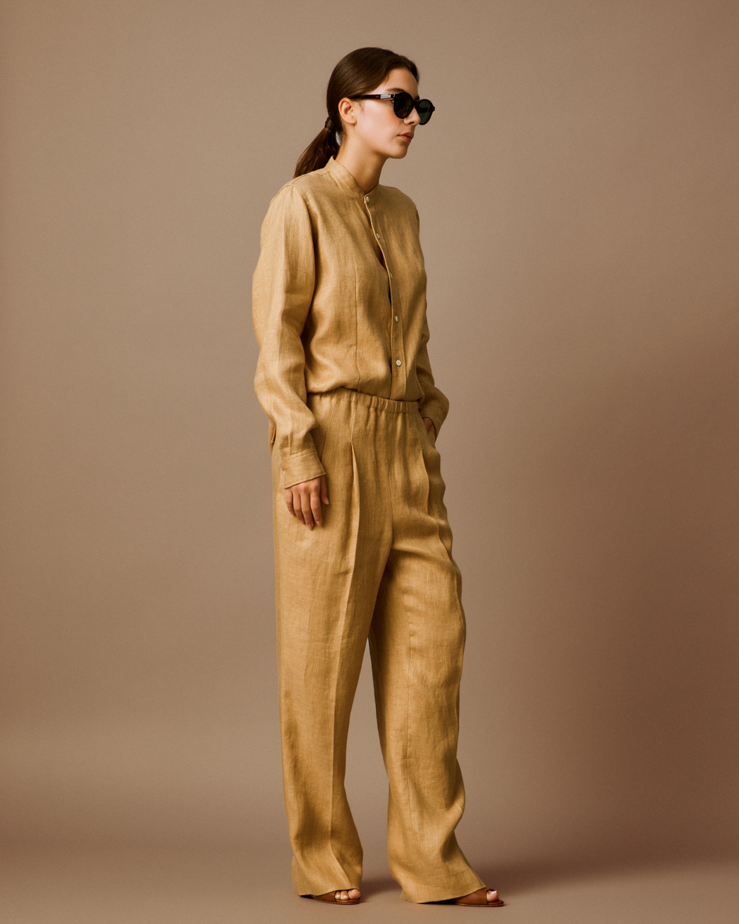[予約]Biscotti Linen Blouse [2月以降発送予定]