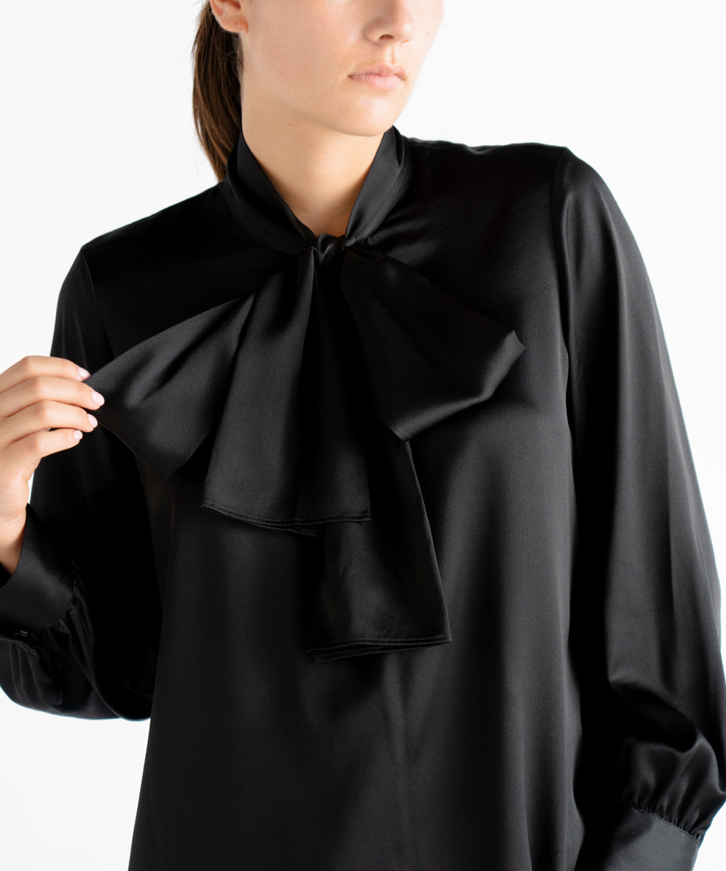 Silk Bow Blouse