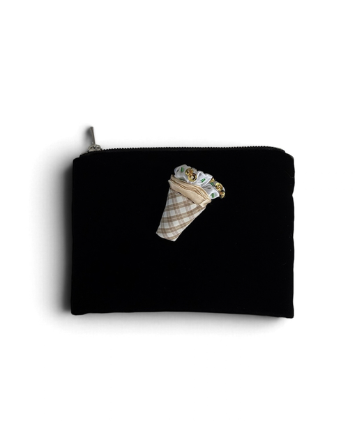 Flat Pouch -Kiwi Crape