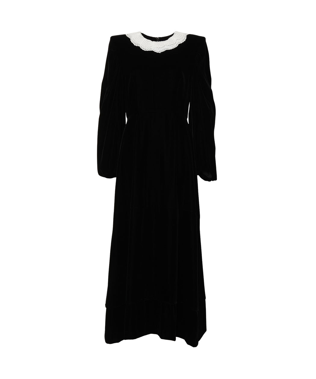 [予約] Velvet Dress with Lace Collar [12月上旬発送予定]