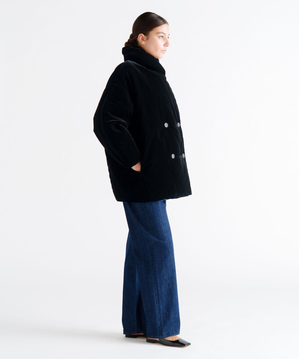 Velvet Cocoon Jacket