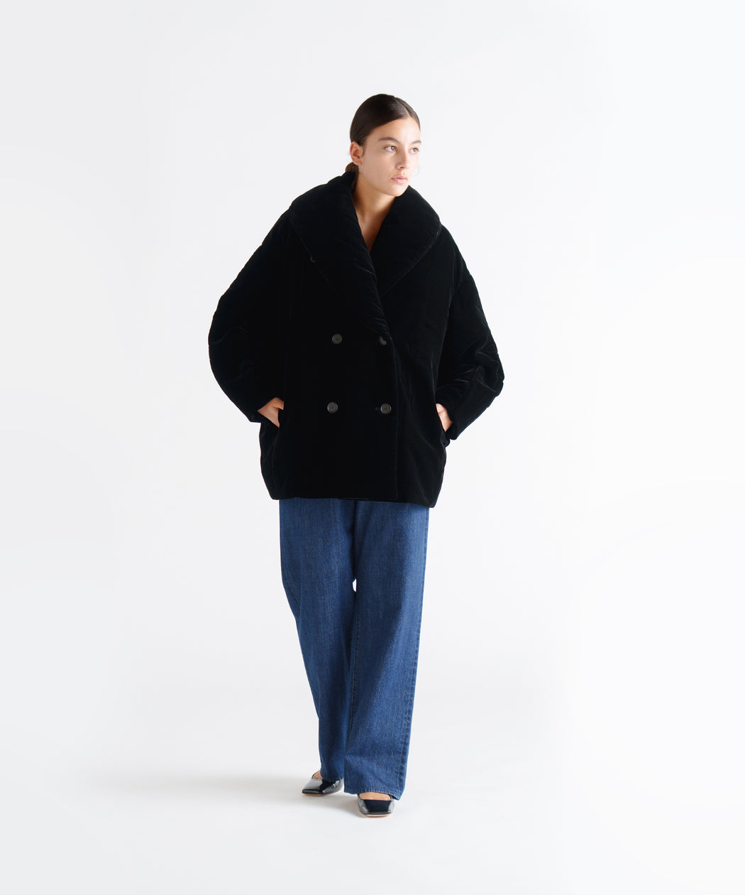Velvet Cocoon Jacket