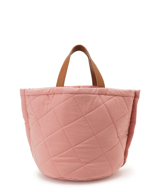Quilted nylon tote L