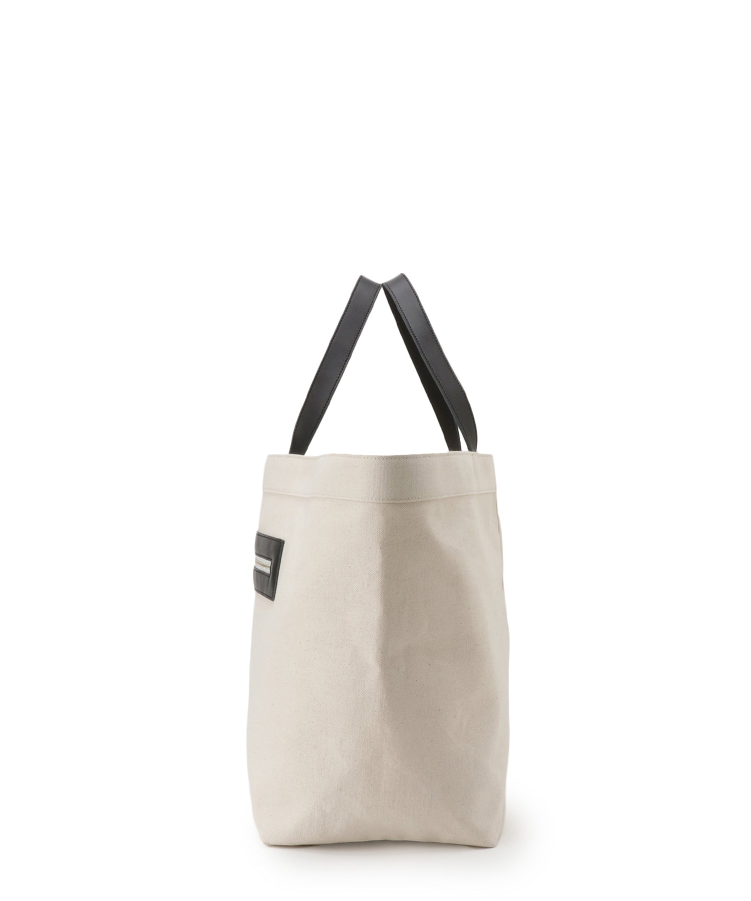 OEKAKI] Wide Canvas tote L (Black)— LUDLOW STORE