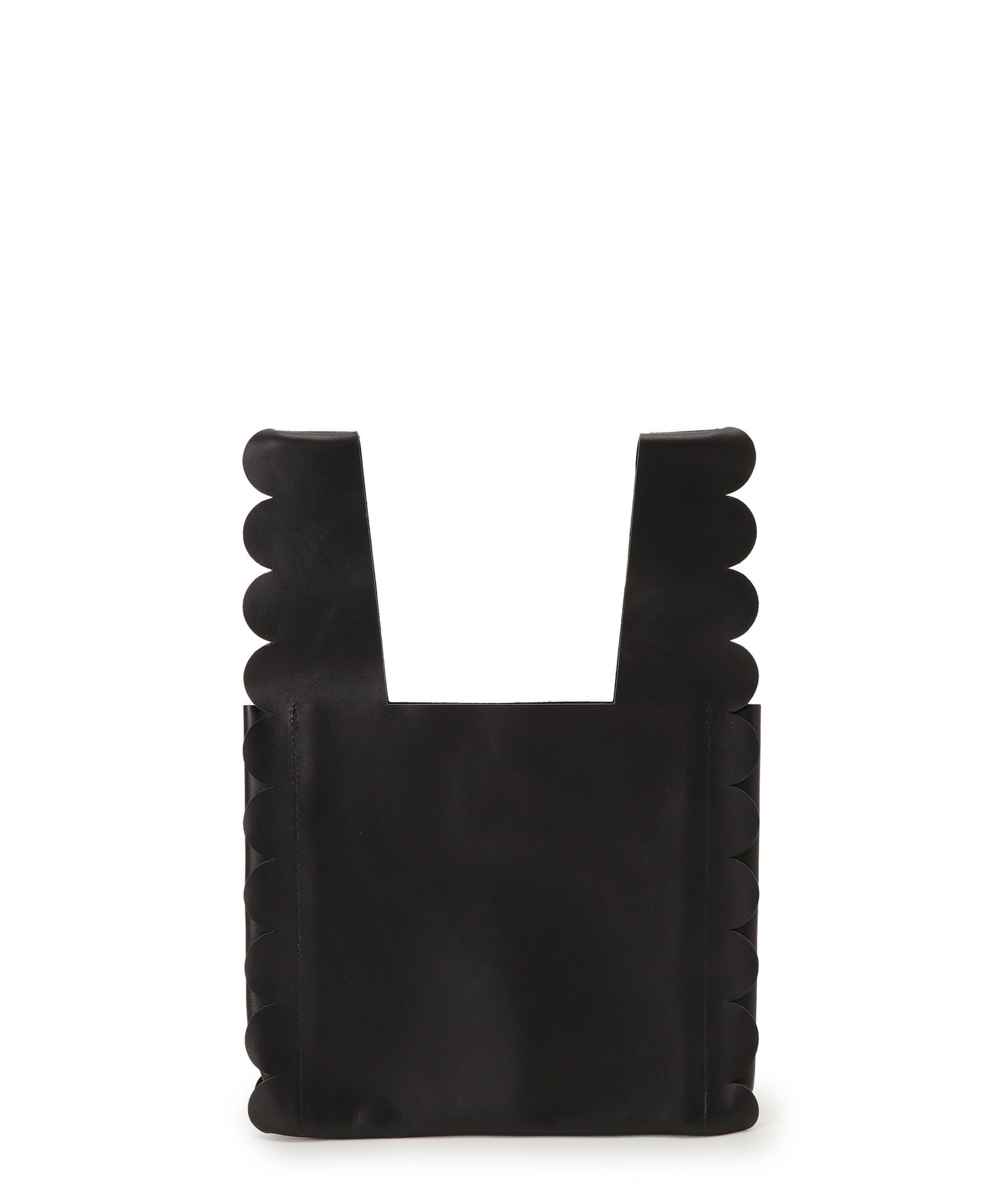 別注] Scalloped leather shopping bag— LUDLOW STORE