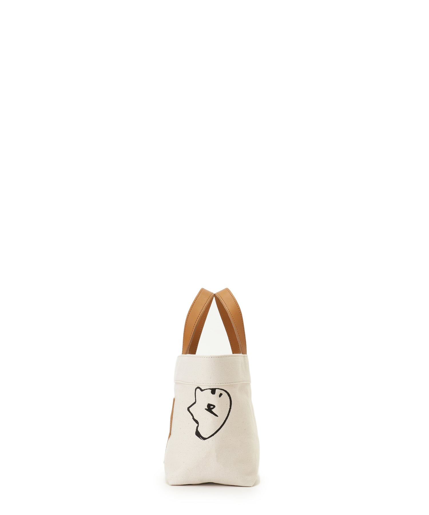 OEKAKI] Wide Canvas tote S (Camel)— LUDLOW STORE