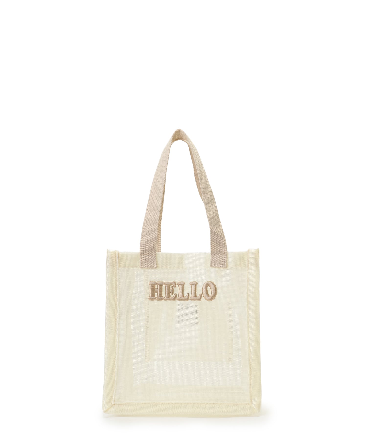 LUDLOWメッシュトートバッグ (ベージュ(Hello)) 【オンラインショップ 