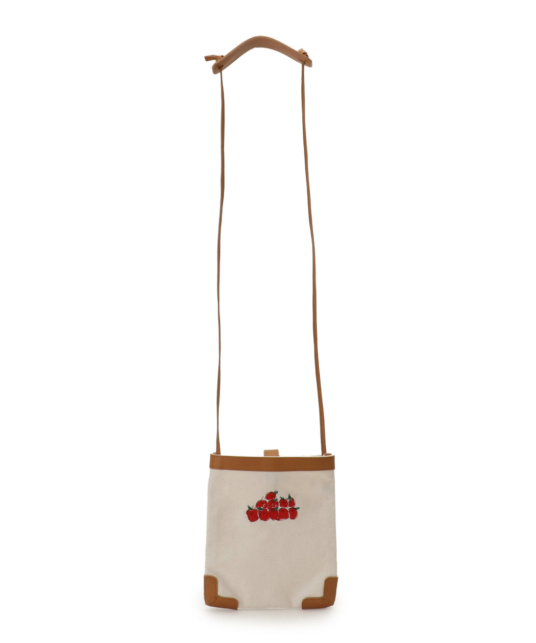 [OEKAKI] Canvas phone bag (Camel)
