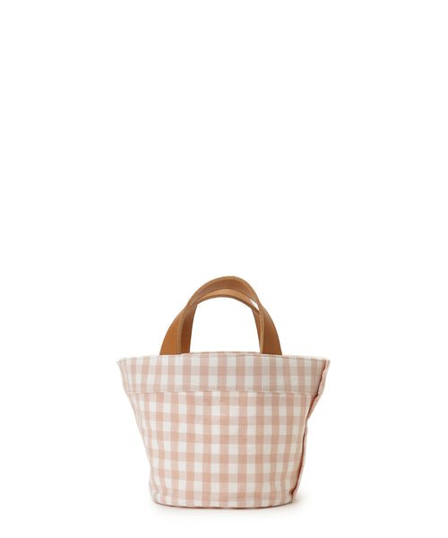 Gingham check tote XS— LUDLOW STORE