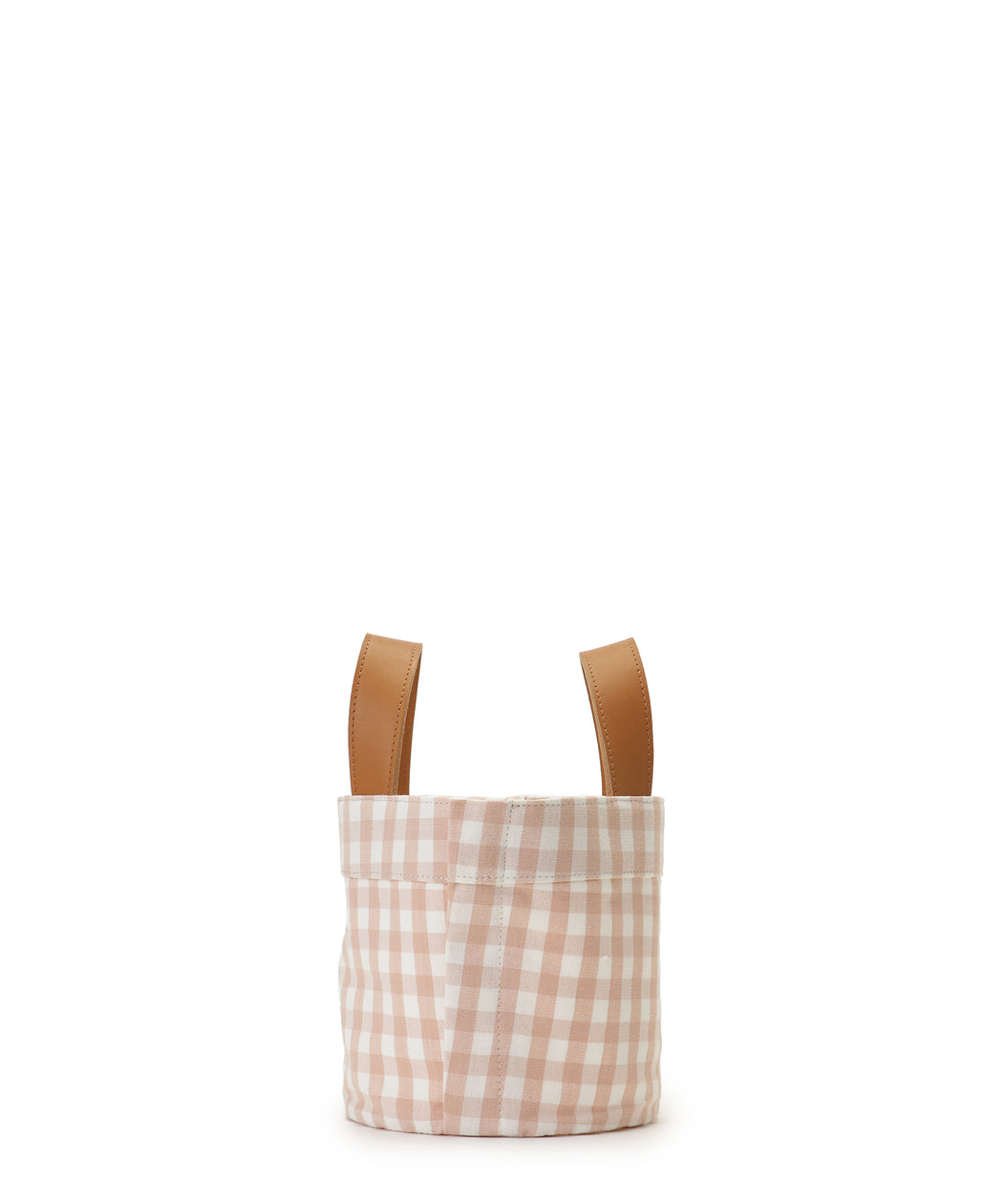 Gingham check tote XS