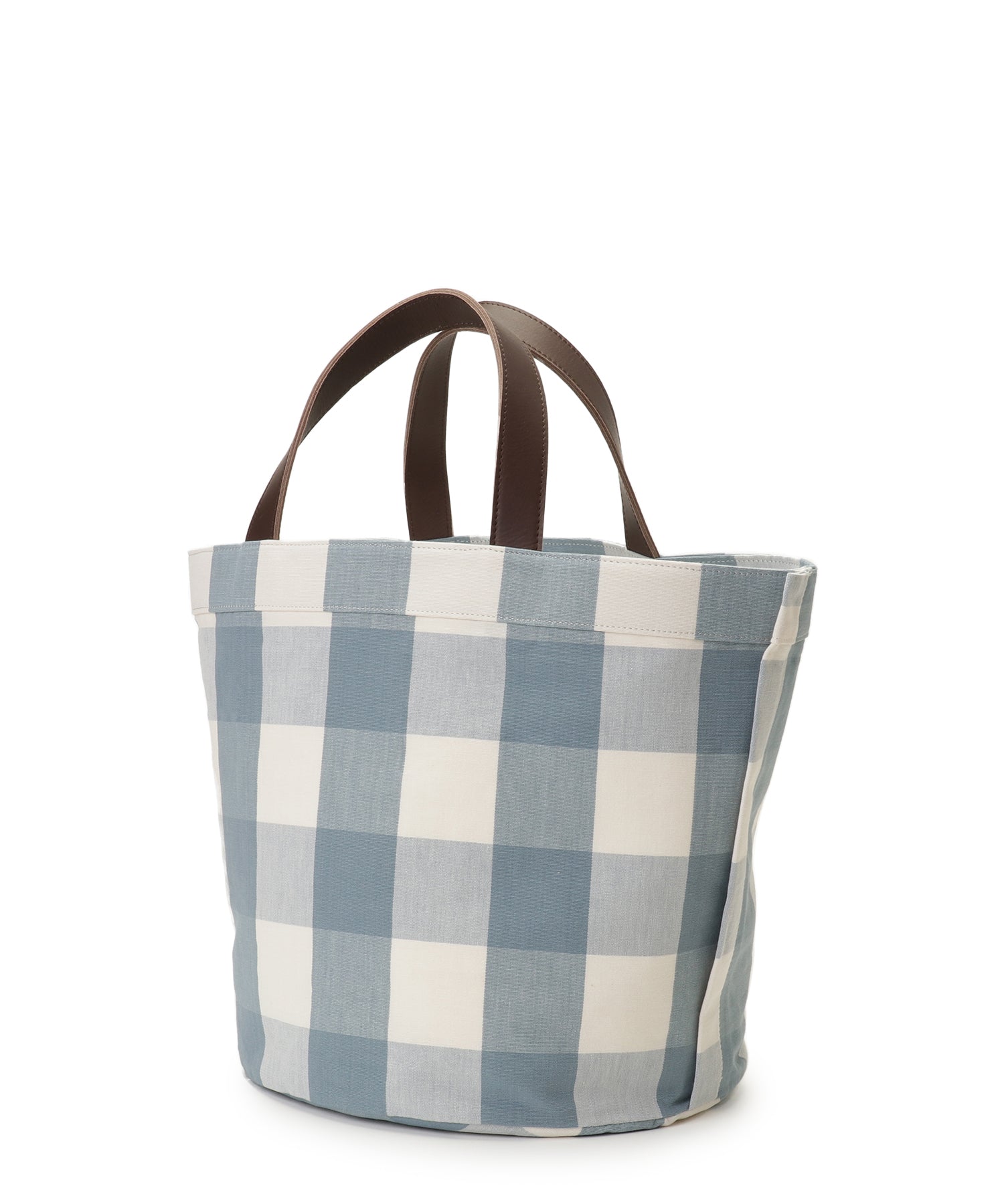 Gingham check tote L— LUDLOW STORE