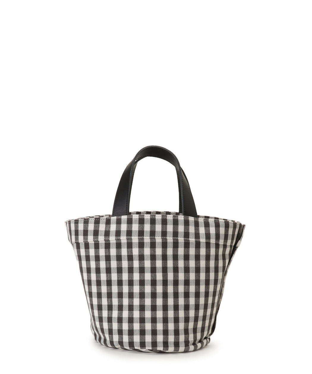 Gingham check tote S