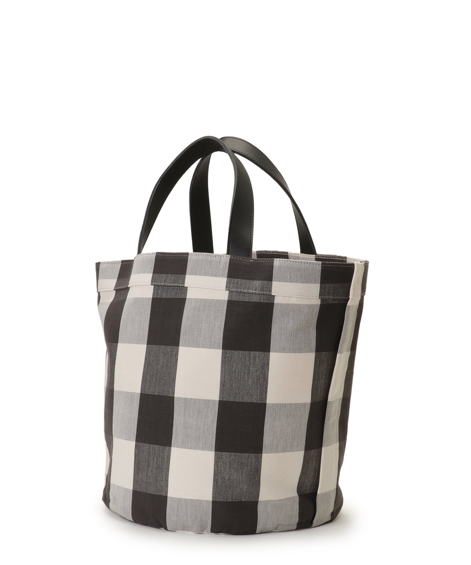 Gingham check tote L— LUDLOW STORE