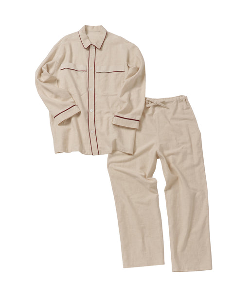 Men's classic cotton-linen pajamas
