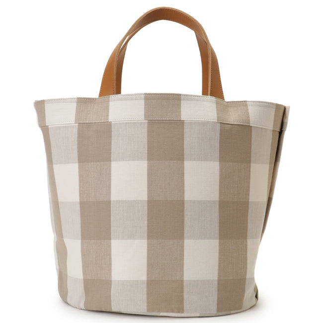 WEB限定] Gingham check tote L— LUDLOW STORE